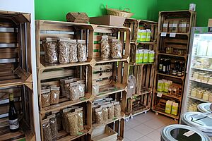 Magasin de ferme du Domaine de l'Aurore à Cernier NE. Photo: Bio Suisse, René Schulte