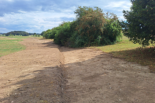 NGros plan sur les travaux de terrassement à grande échelle.