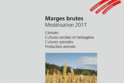 Première page du catalogue de marges brutes d'Agridea