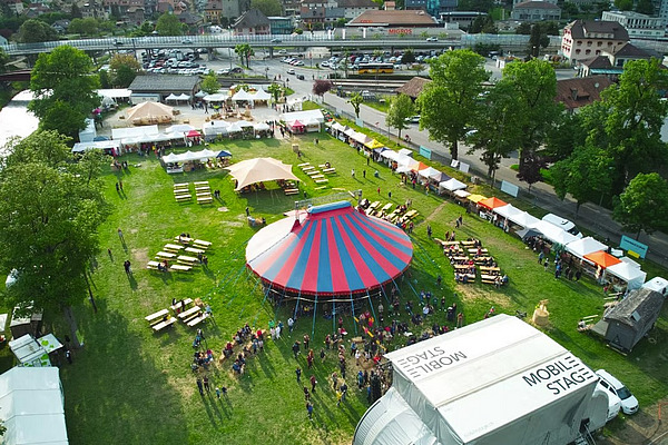 Vue du ciel du site de BioAgri
