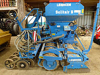 Semoir et herse rotative combinés, marque Lemken