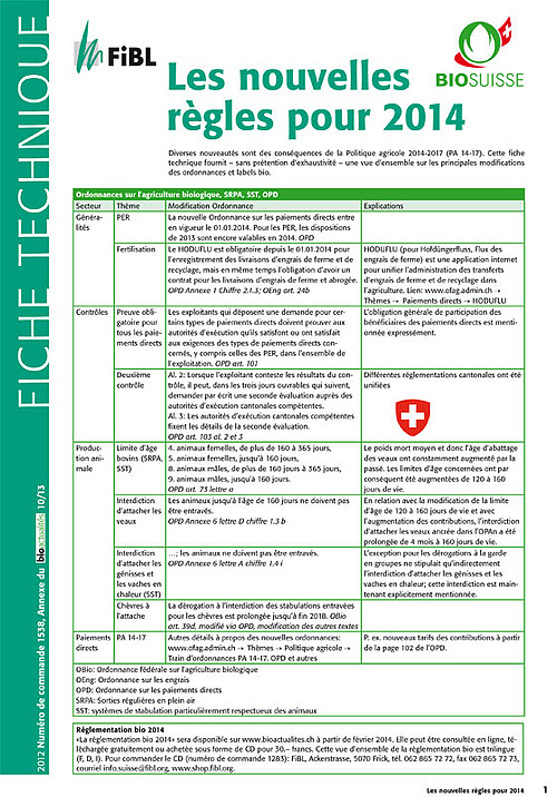 titre "Les nouvelles règeles"