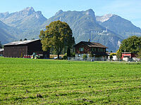 Vue d'ensemble de sbâtiments de la ferme de Max Knecht