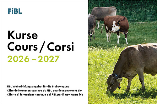 Page couverture calendrier des cours FiBL.