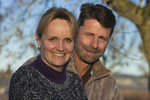 Couple de vignerons Karin et Roland Lenz