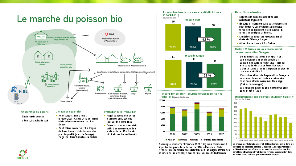 Le marché des poissons bio en un coup d’œil